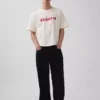 Ouigap T-shirt με λογότυπο, βαριάς ποιότητας, κοντό μήκος