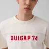 Ouigap T-shirt με λογότυπο, βαριάς ποιότητας, κοντό μήκος