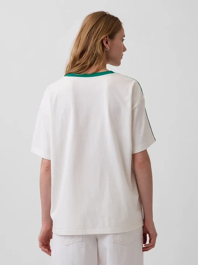 Oversized T-shirt με λογότυπο Varsity