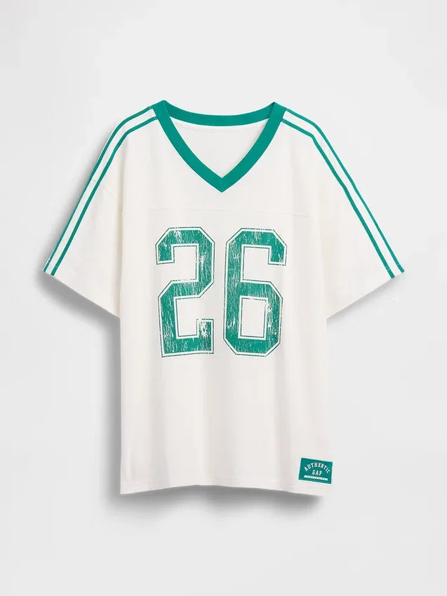 Oversized T-shirt με λογότυπο Varsity