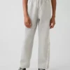 Παιδικά φαρδιά παντελόνια τζόγκινγκ Vintagesoft με δαντελένια τελειώματα