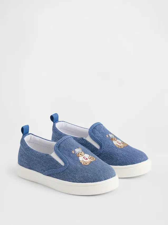 Παιδικά παπούτσια τύπου slip-on Brannan Bear από τζιν