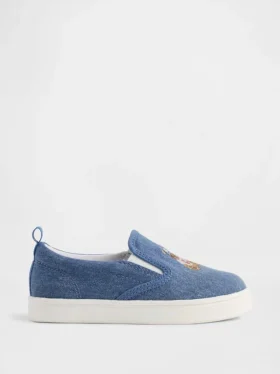 Παιδικά παπούτσια τύπου slip-on Brannan Bear από τζιν