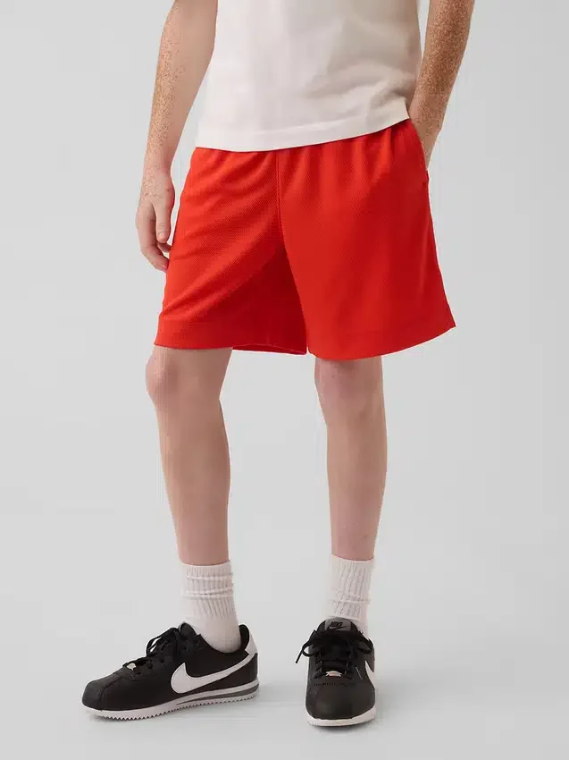 Παιδικά σορτς GapFit 6" από ανακυκλωμένο πλέγμα
