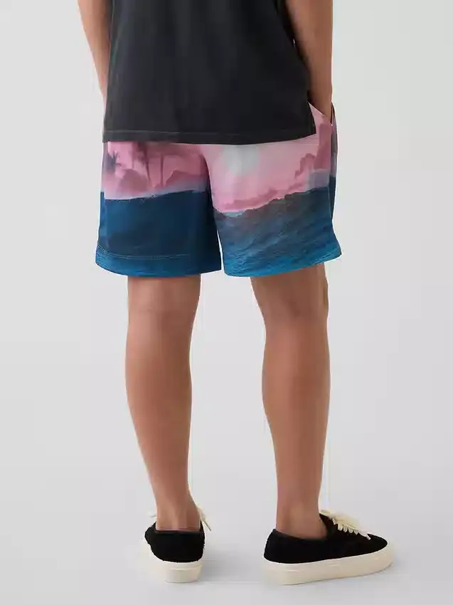 Παιδικά σορτς GapFit 6" από ανακυκλωμένο πλέγμα