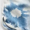 Παιδικά σορτς τζιν με ψηλή μέση και τεχνική tie-dye
