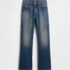 Παιδικά τζιν με χαλαρή γραμμή και στυλ bootcut