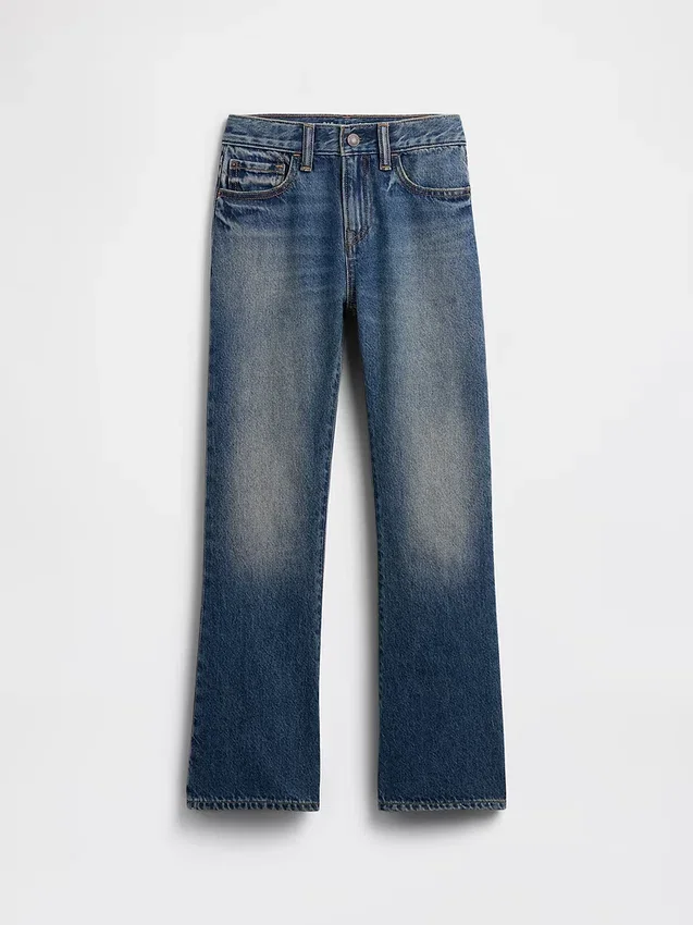 Παιδικά τζιν με χαλαρή γραμμή και στυλ bootcut