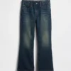 Παιδικά τζιν με χαλαρή γραμμή και στυλ bootcut