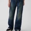 Παιδικά τζιν με χαλαρή γραμμή και στυλ bootcut