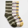 Παιδικές κάλτσες με ρίγες (σετ 3 τεμαχίων)
