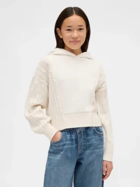 Παιδική φούτερ με κουκούλα από μείγμα υλικών Vintagesoft