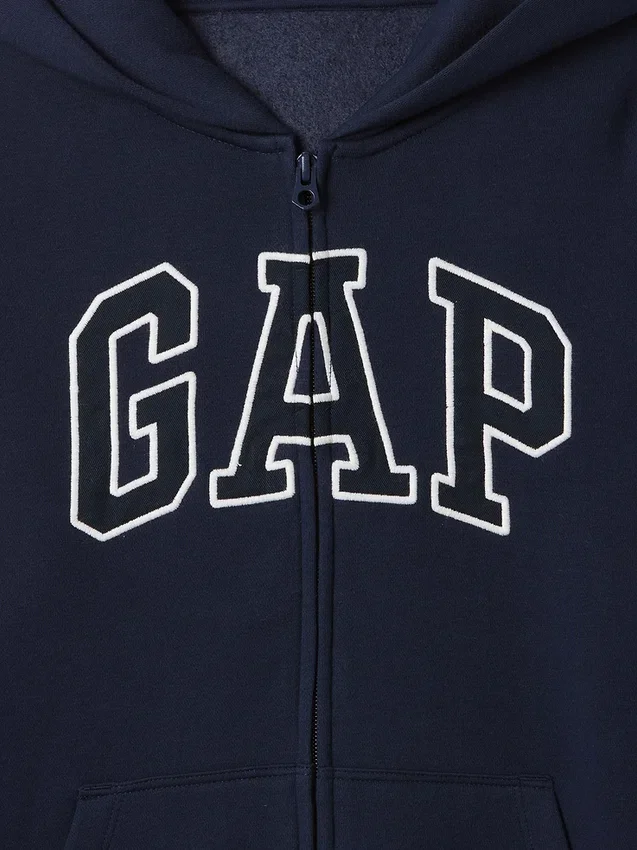 Παιδική φούτερ με κουκούλα και φερμουάρ Vintagesoft Logo
