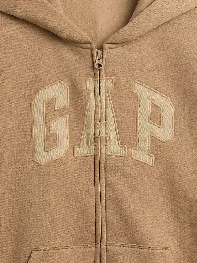 Παιδική φούτερ με κουκούλα και φερμουάρ Vintagesoft Logo