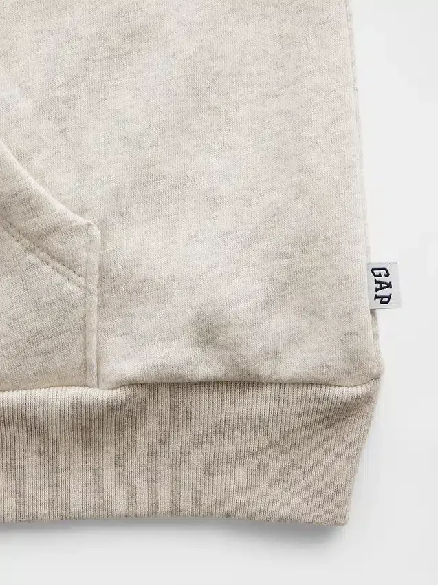 Παιδική φούτερ με κουκούλα και φερμουάρ Vintagesoft σε oversized γραμμή