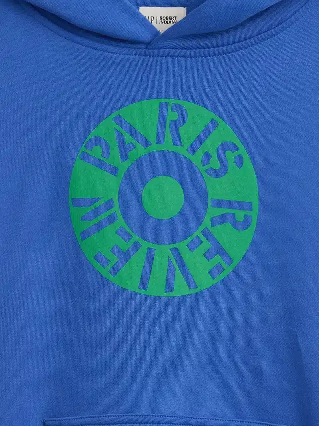 Παιδική φούτερ με κουκούλα Robert Indiana Vintagesoft