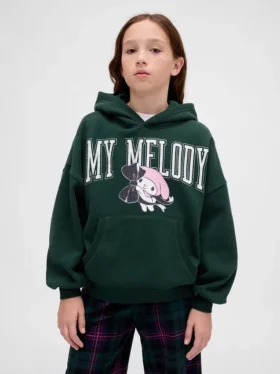 Παιδική φούτερ με κουκούλα Vintagesoft σε oversized μέγεθος με Hello Kitty