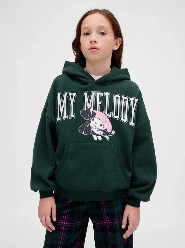Παιδική φούτερ με κουκούλα Vintagesoft σε oversized μέγεθος με Hello Kitty