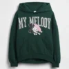 Παιδική φούτερ με κουκούλα Vintagesoft σε oversized μέγεθος με Hello Kitty
