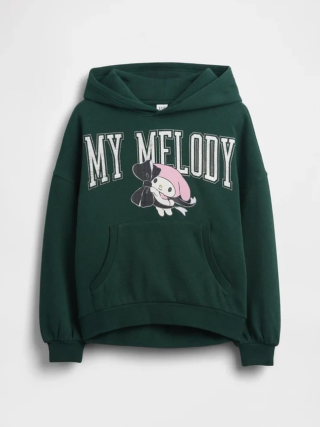 Παιδική φούτερ με κουκούλα Vintagesoft σε oversized μέγεθος με Hello Kitty