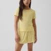 Παιδικό ανακυκλωμένο T-shirt πιτζάμας με πλέξη Pointelle