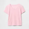 Παιδικό ανακυκλωμένο T-shirt πιτζάμας με πλέξη Pointelle