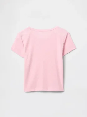 Παιδικό ανακυκλωμένο T-shirt πιτζάμας με πλέξη Pointelle