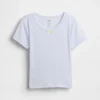 Παιδικό ανακυκλωμένο T-shirt πιτζάμας με πλέξη Pointelle
