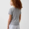 Παιδικό ανακυκλωμένο T-shirt πιτζάμας με πλέξη Pointelle