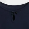 Παιδικό εφαρμοστό T-shirt με φιόγκο και οπή