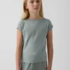 Παιδικό εφαρμοστό T-shirt με κοντά μανίκια