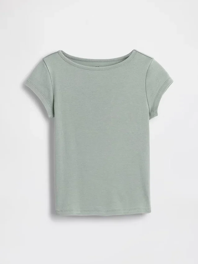 Παιδικό εφαρμοστό T-shirt με κοντά μανίκια