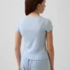 Παιδικό εφαρμοστό T-shirt με πλέξη Pointelle