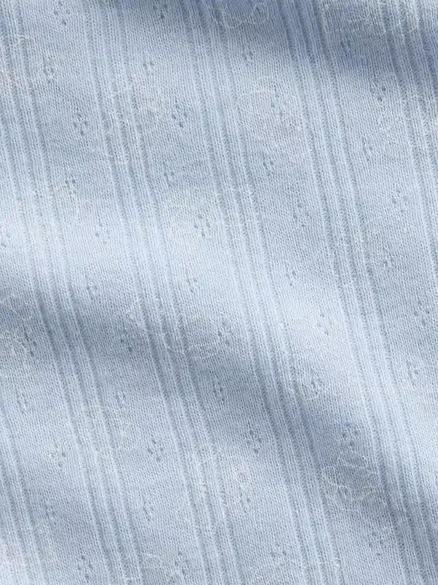 Παιδικό εφαρμοστό T-shirt με πλέξη Pointelle