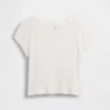 Παιδικό εφαρμοστό T-shirt με ποικιλόχρωμη ραβδωτή πλέξη