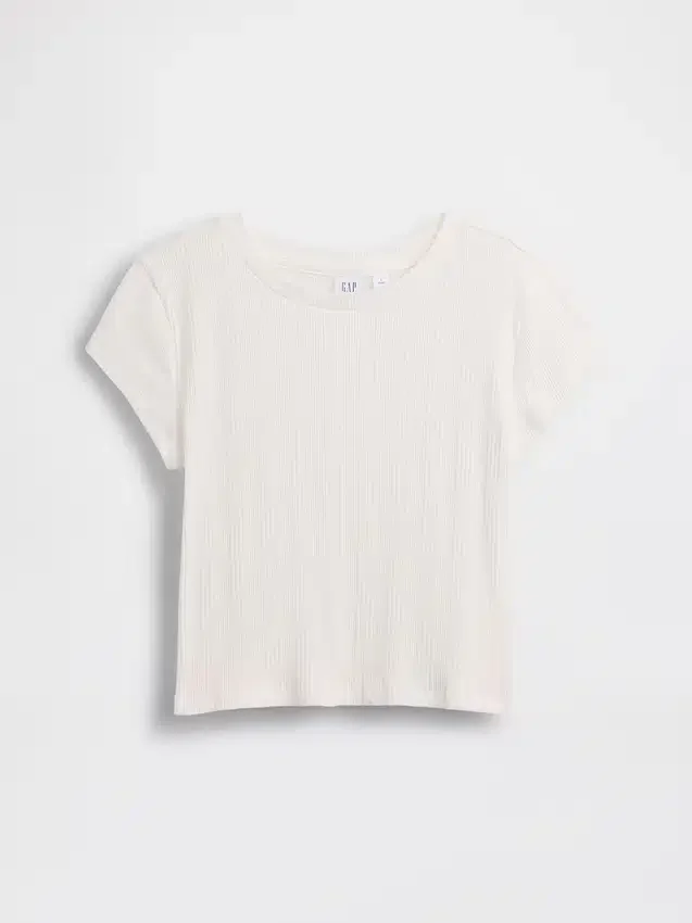 Παιδικό εφαρμοστό T-shirt με ποικιλόχρωμη ραβδωτή πλέξη