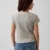 Παιδικό εφαρμοστό T-shirt με ποικιλόχρωμη ραβδωτή πλέξη