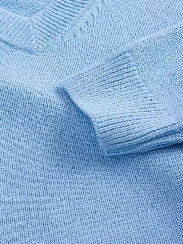 Παιδικό φαρδύ πουλόβερ με V-neck