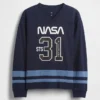 Παιδικό φαρδύ T-shirt από τζέρσεϊ με θέμα τη NASA