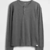 Παιδικό φαρδύ T-shirt Henley