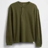Παιδικό φαρδύ T-shirt Henley