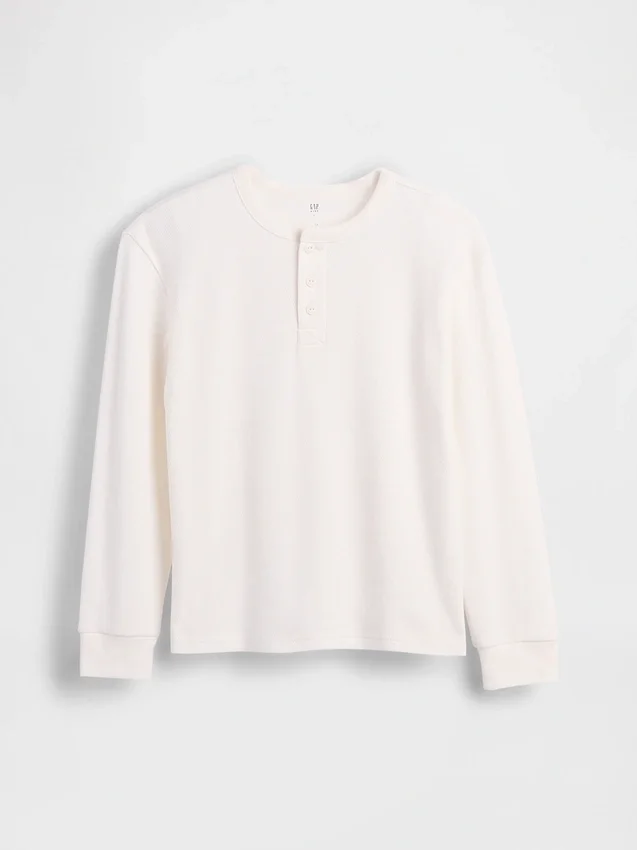Παιδικό φαρδύ T-shirt Henley