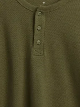 Παιδικό φαρδύ T-shirt Henley