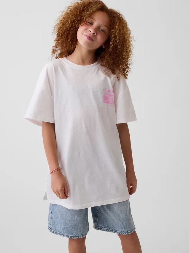 Παιδικό φαρδύ T-shirt Jeep