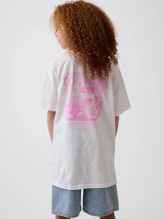 Παιδικό φαρδύ T-shirt Jeep