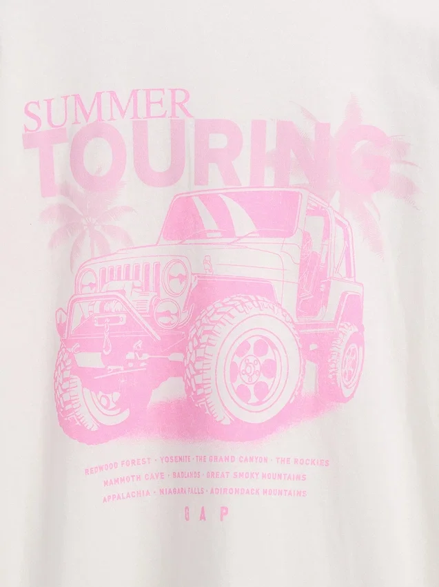 Παιδικό φαρδύ T-shirt Jeep