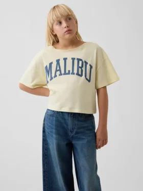 Παιδικό φαρδύ T-shirt με φαρδύ λαιμό