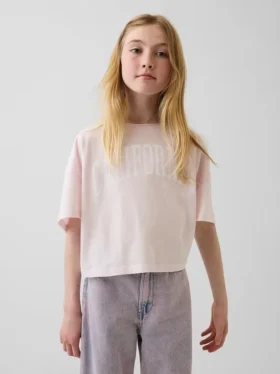 Παιδικό φαρδύ T-shirt με φαρδύ λαιμό