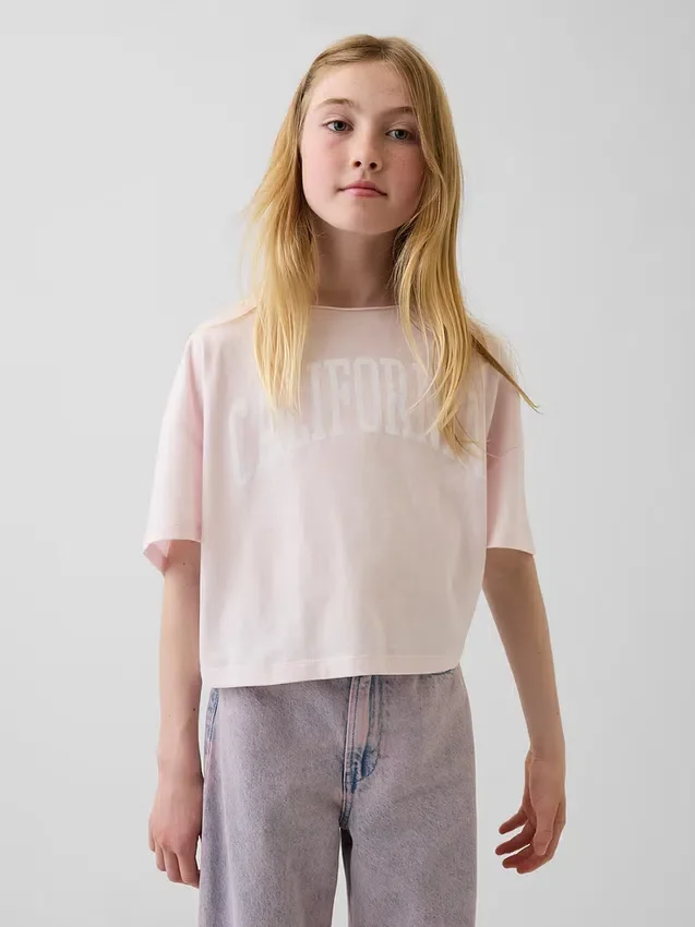 Παιδικό φαρδύ T-shirt με φαρδύ λαιμό