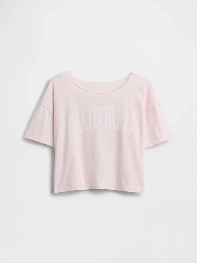Παιδικό φαρδύ T-shirt με φαρδύ λαιμό